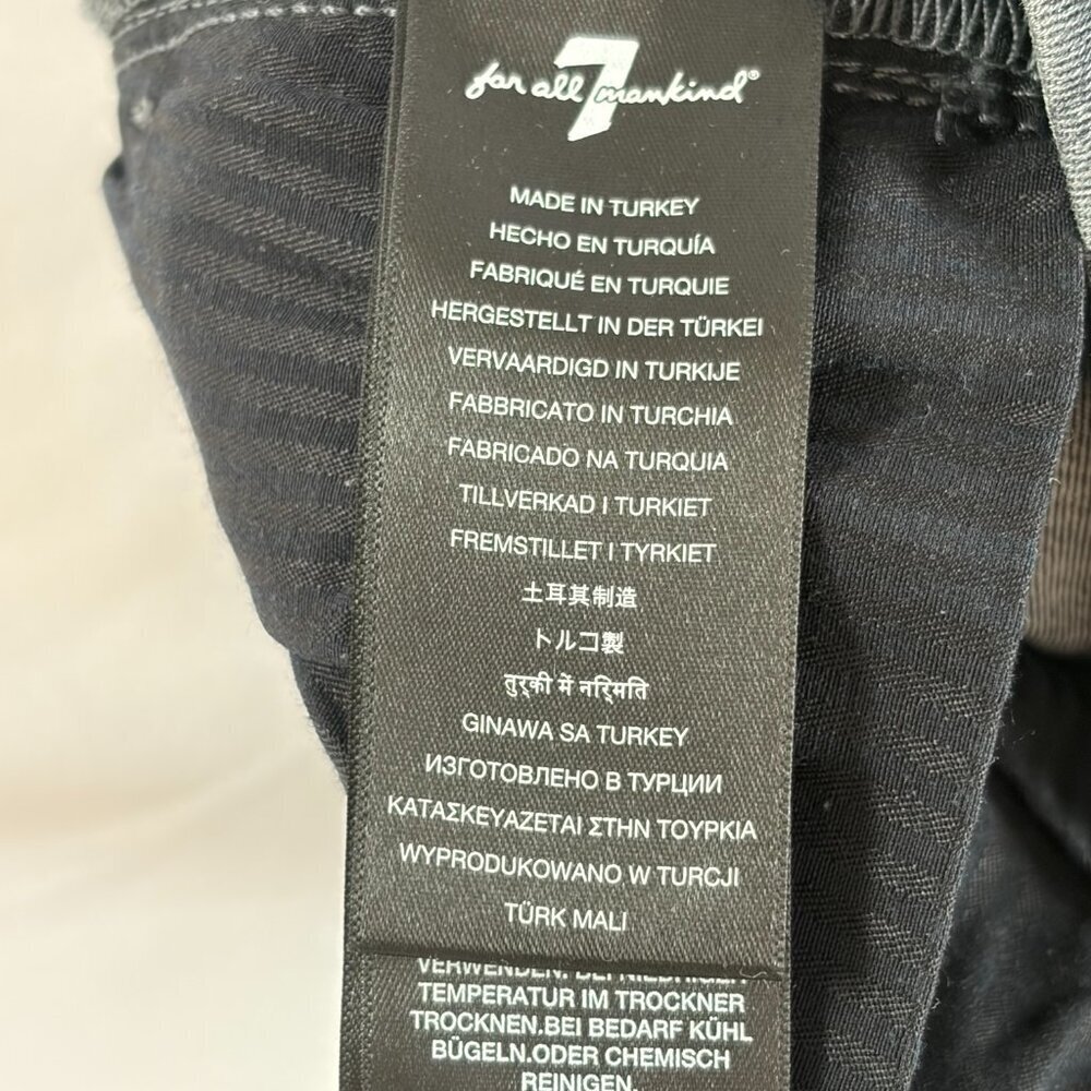 7 for All Mankind jeans black 30 skinny boot cut - Picture 11 of 12